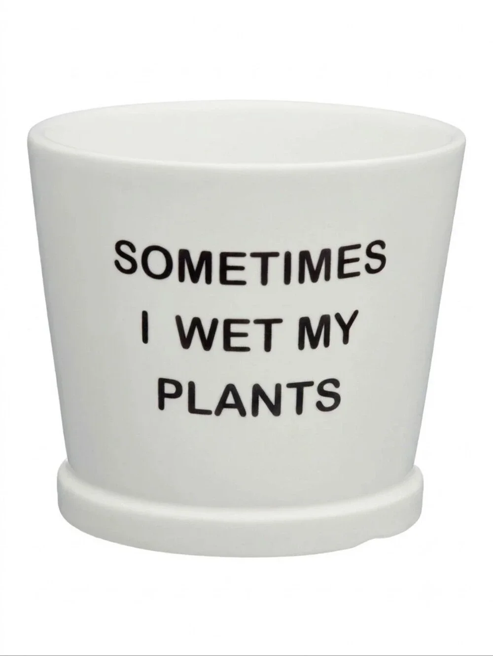 Plant Lady Bundle 'Sometimes I Wet My Plants' Planter & Magnet